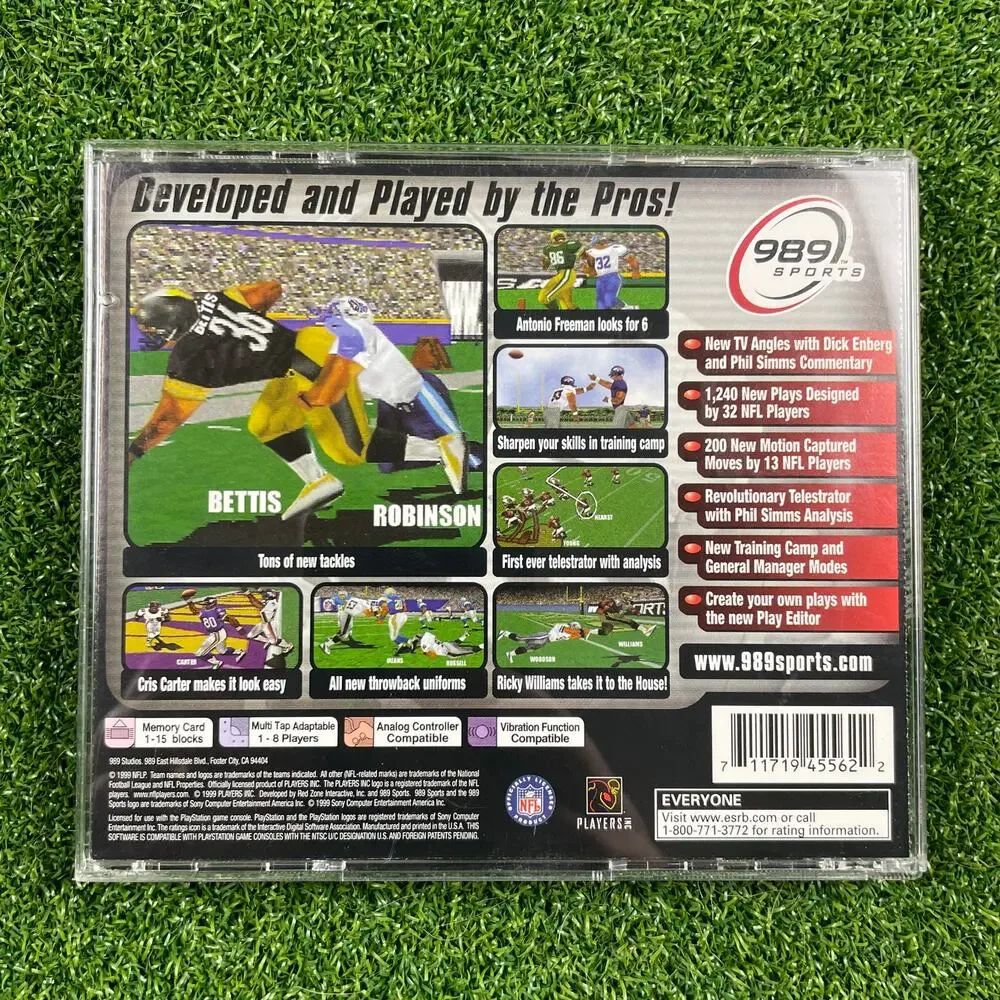 NFL GameDay 2000 (Sony PlayStation 1, 1999) CIB